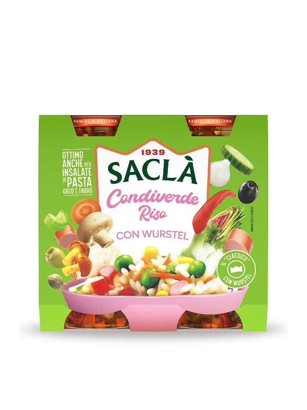 CONDIVERDE RICE SALAD MIX WITH FRANKFURTERS 