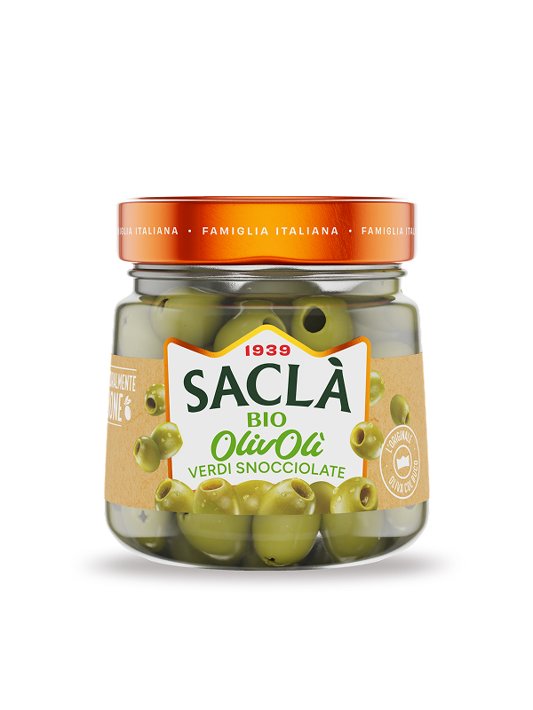 ORGANIC PITTED GREEN OLIVES