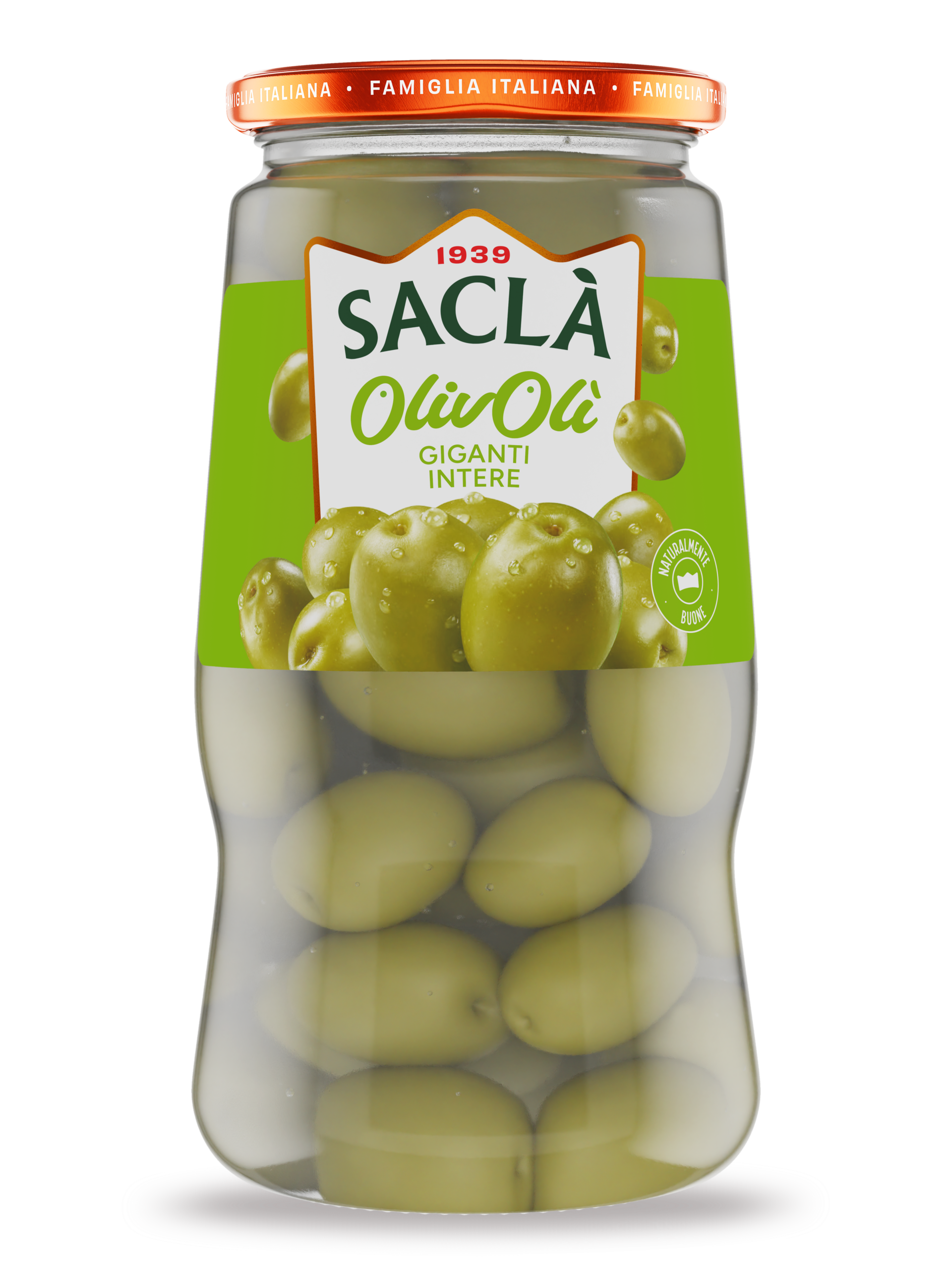 GIANT WHOLE GREEN OLIVES 
