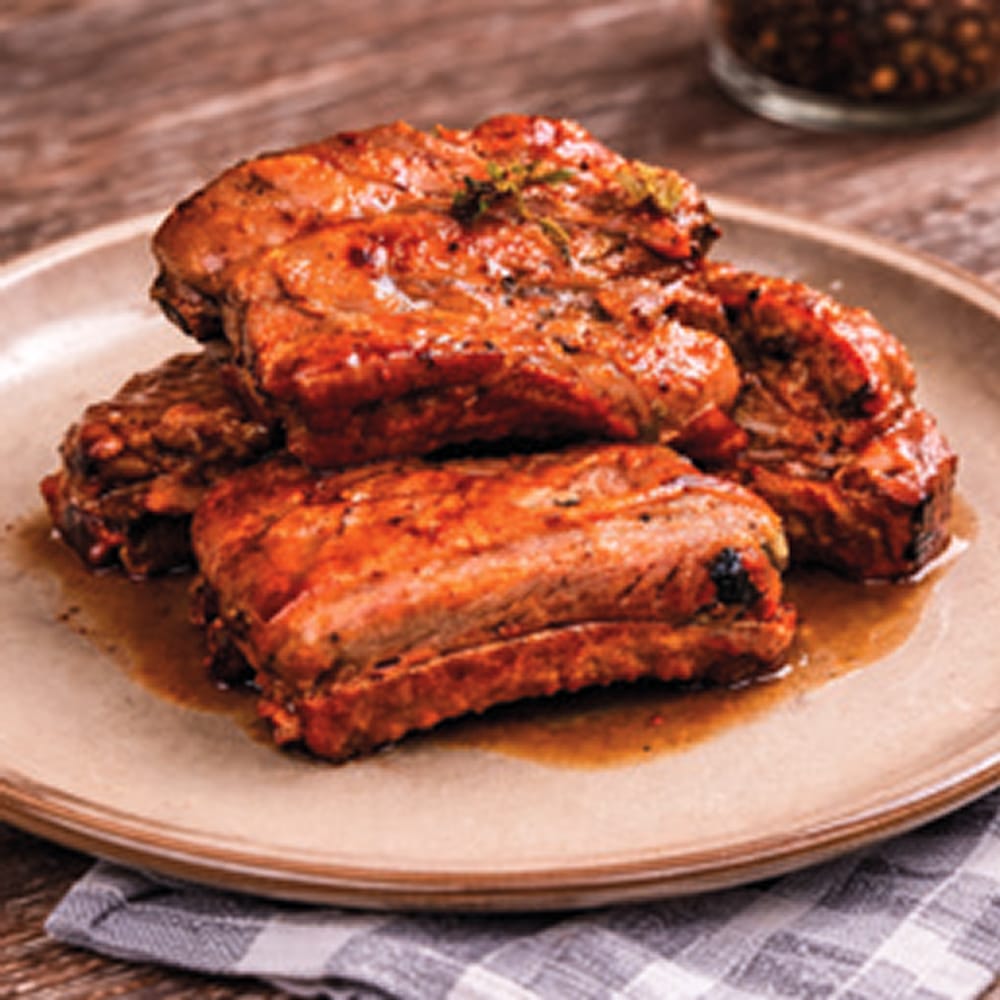 ‘NDUJA PESTO GLAZED RIBS