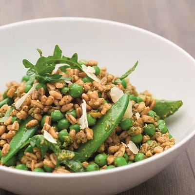 PEA, PESTO AND FARRO SALAD