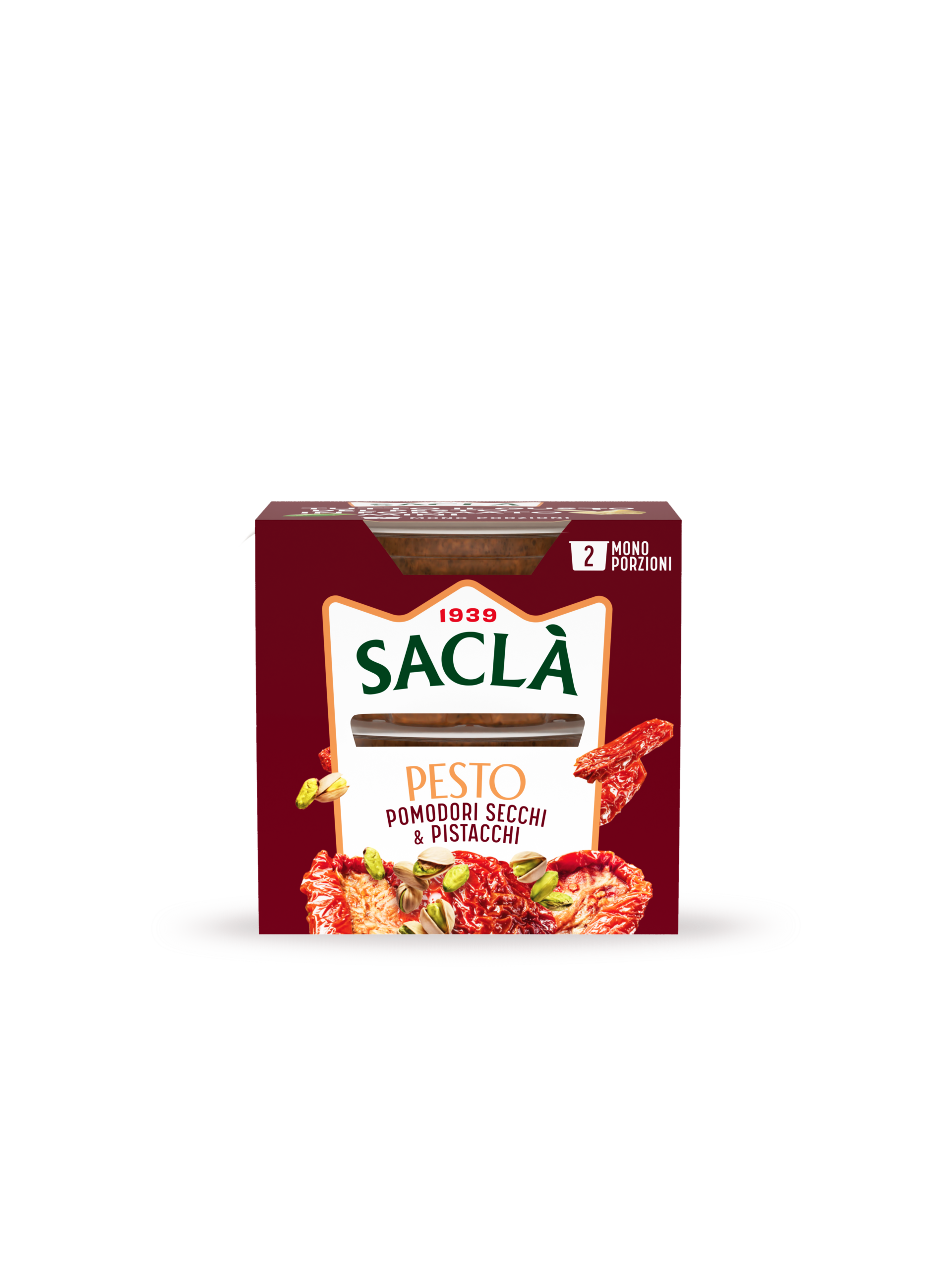 SUN-DRIED TOMATO AND PISTACHIO PESTO 2XME — 2x45g