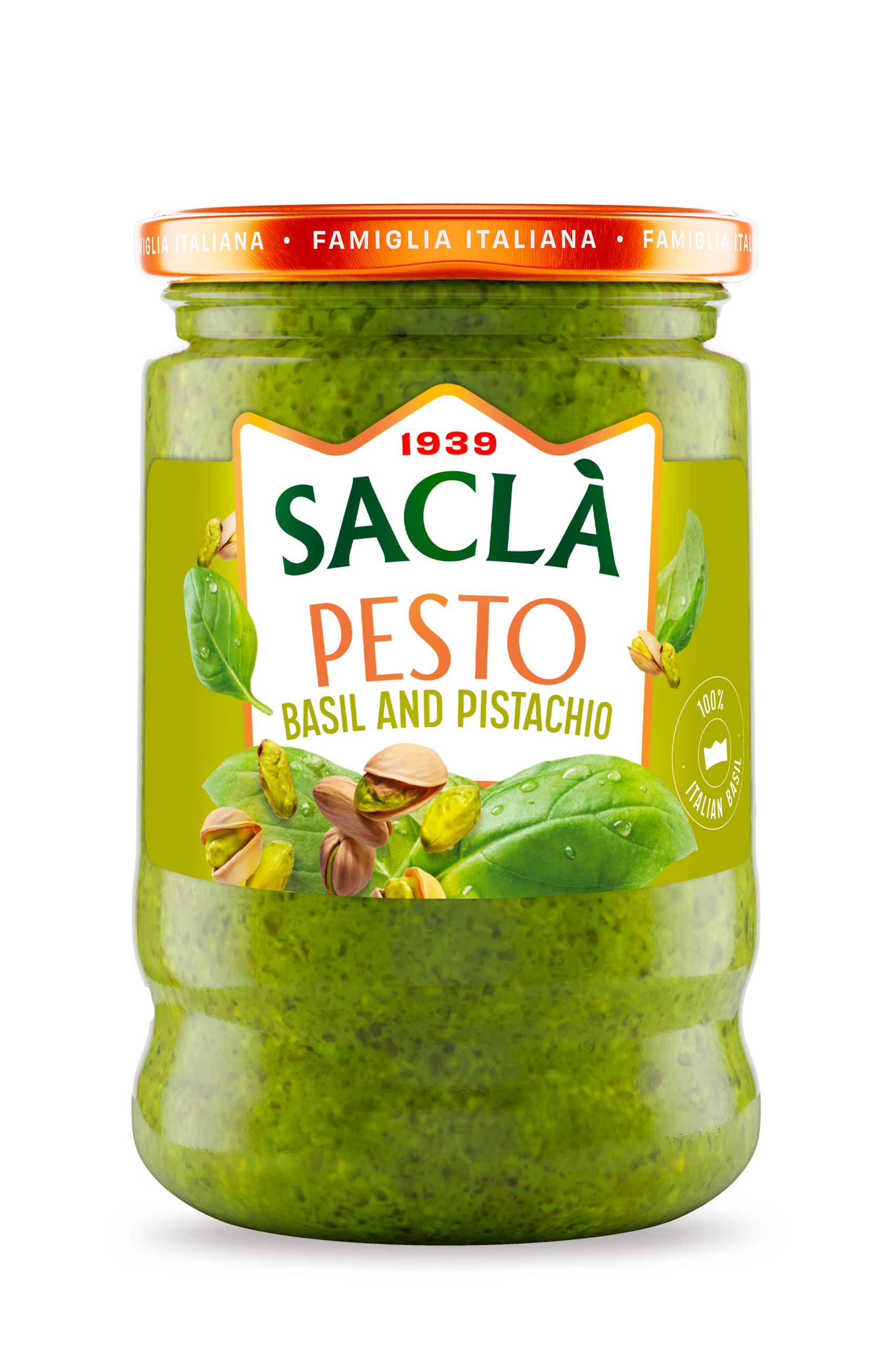 BASIL AND PISTACHIO PESTO — 190 g